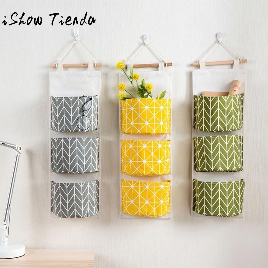 3 Grids Wall Hanging Storage Organizer