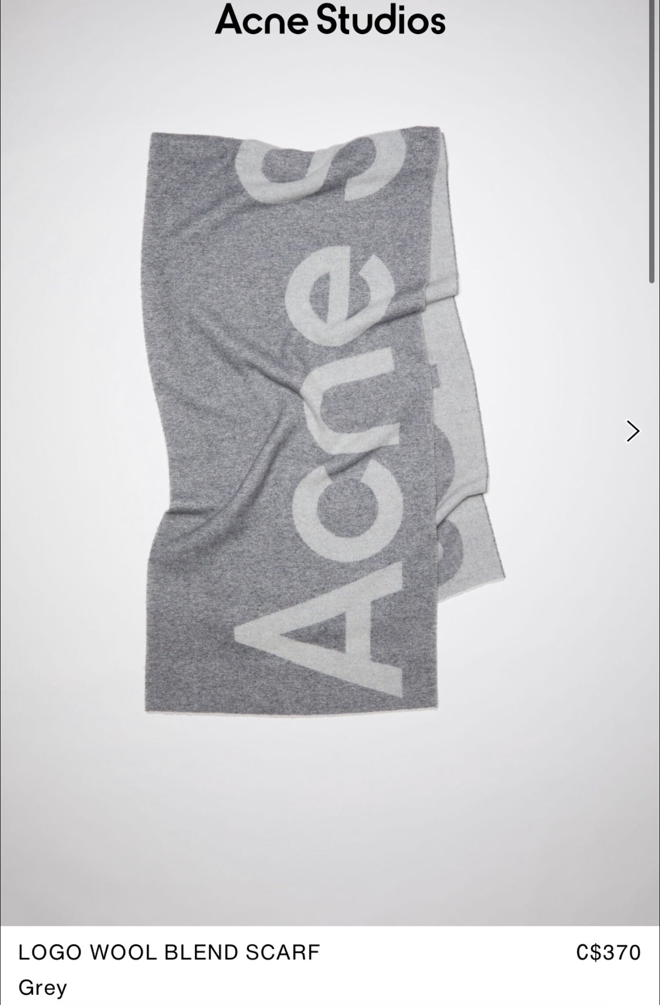 Acne Logo Scarf