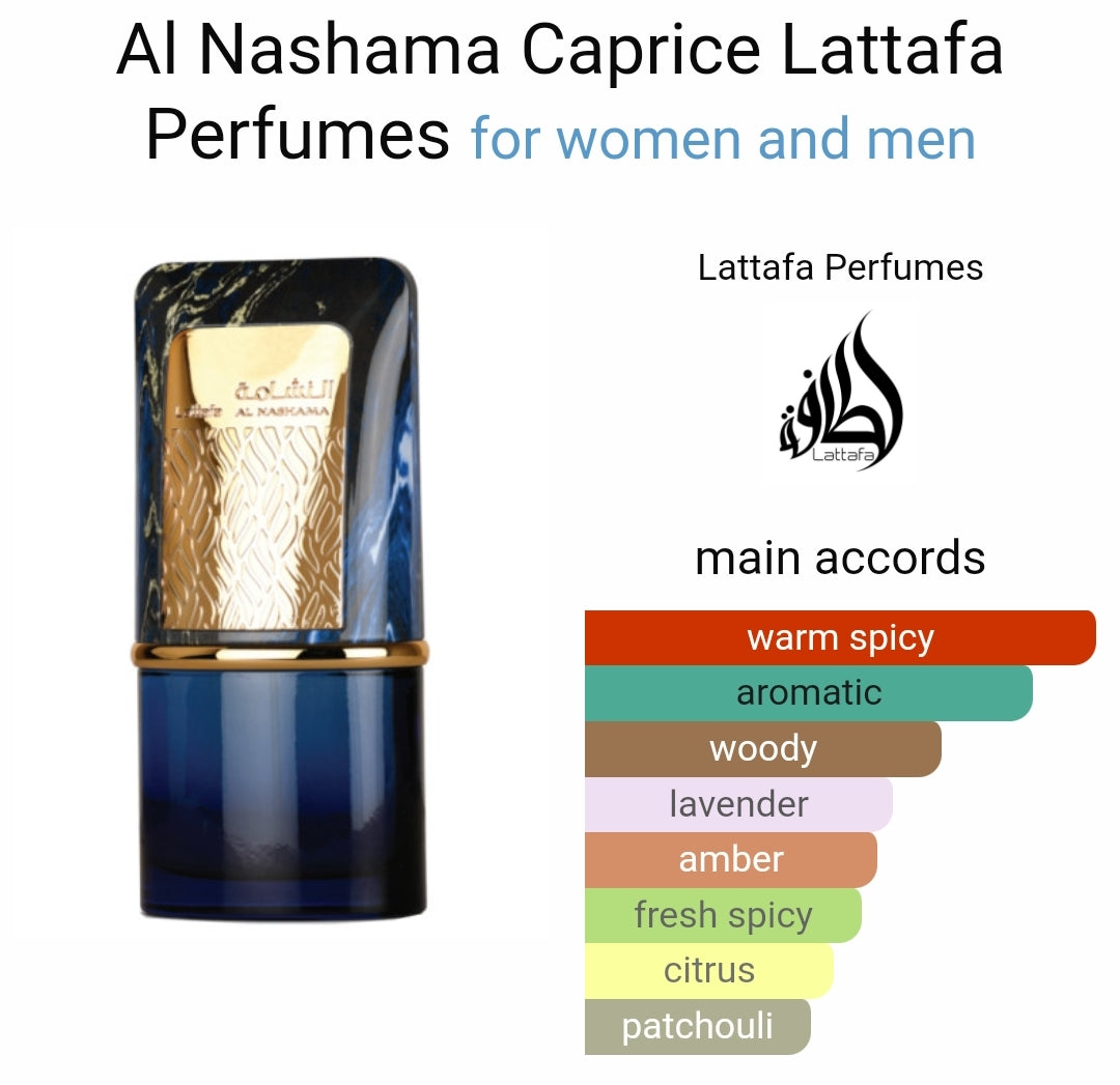 Al Nashama Caprice EDP - 100ML (3.4 OZ) By Lattafa