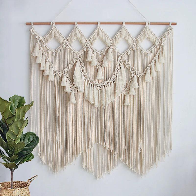 Bohemian Tapestry Chic Art  Woven Macrame