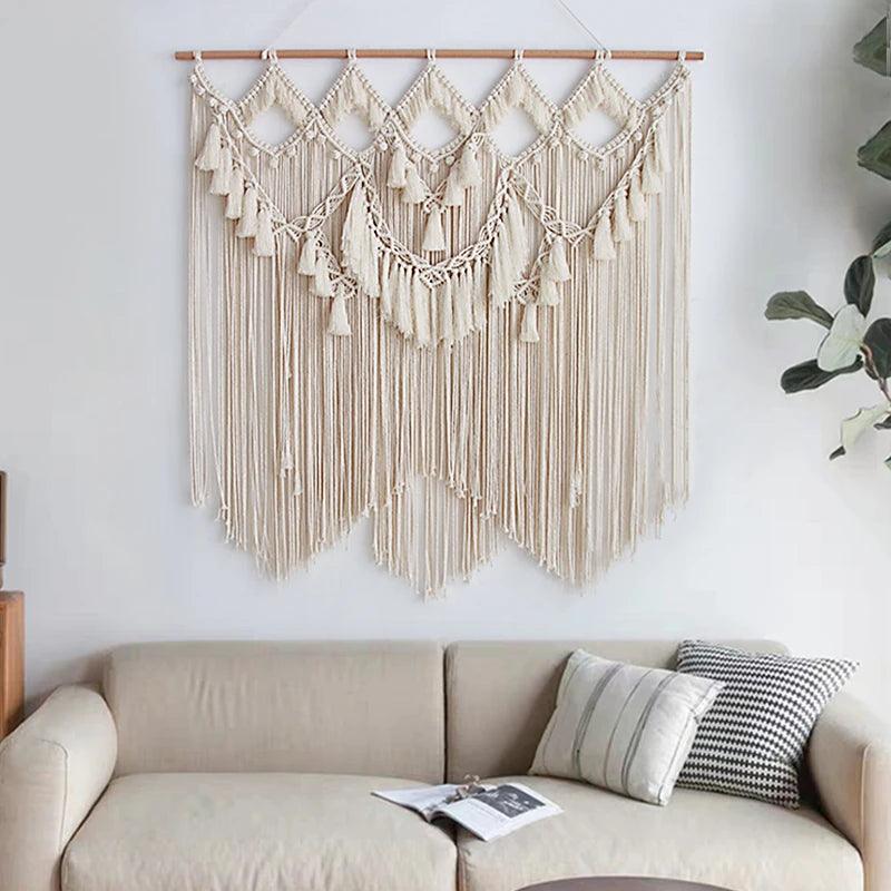 Bohemian Tapestry Chic Art  Woven Macrame