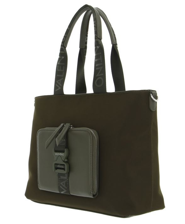 BORSA MARIO VALENTINO MOUNTAIN RE GREEN 36X28X13CM VBS7CJ01 MILITARE