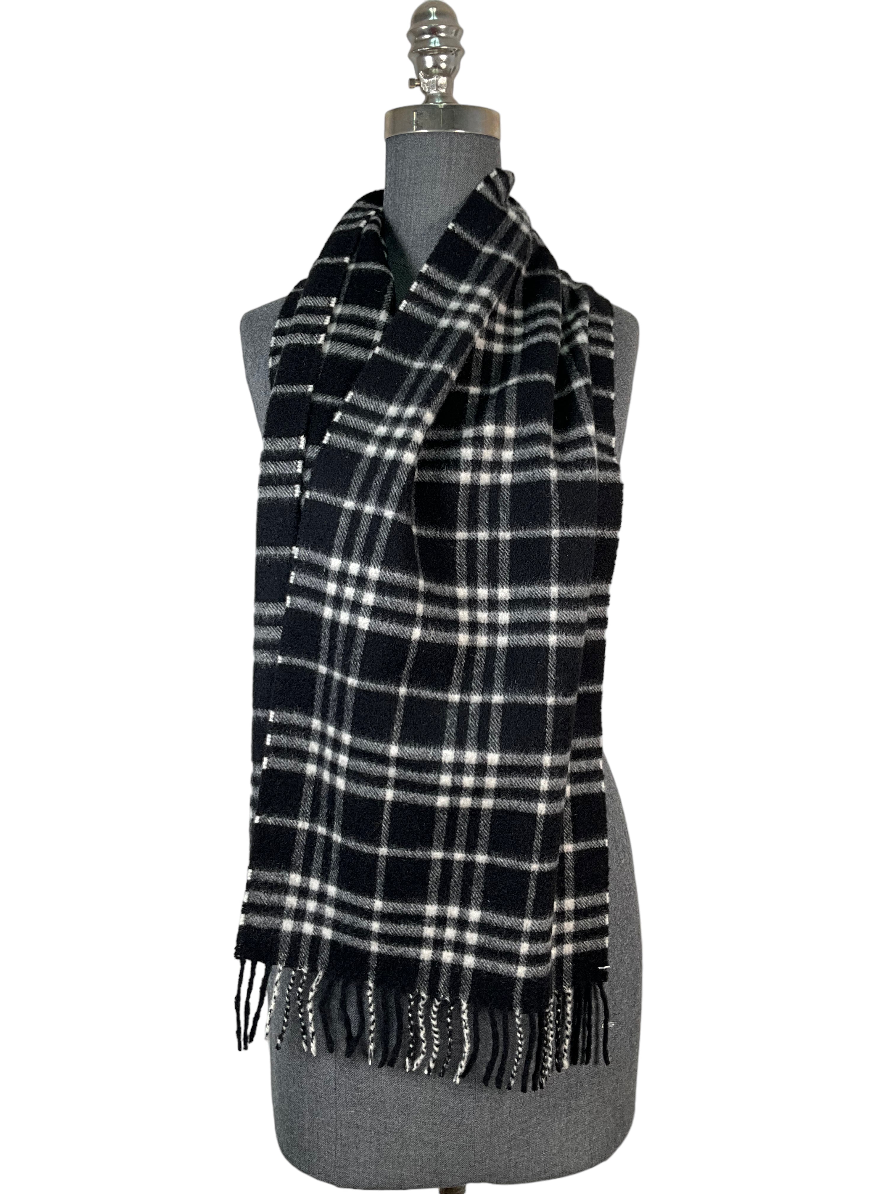 Burberry Classic Black Check Scarf