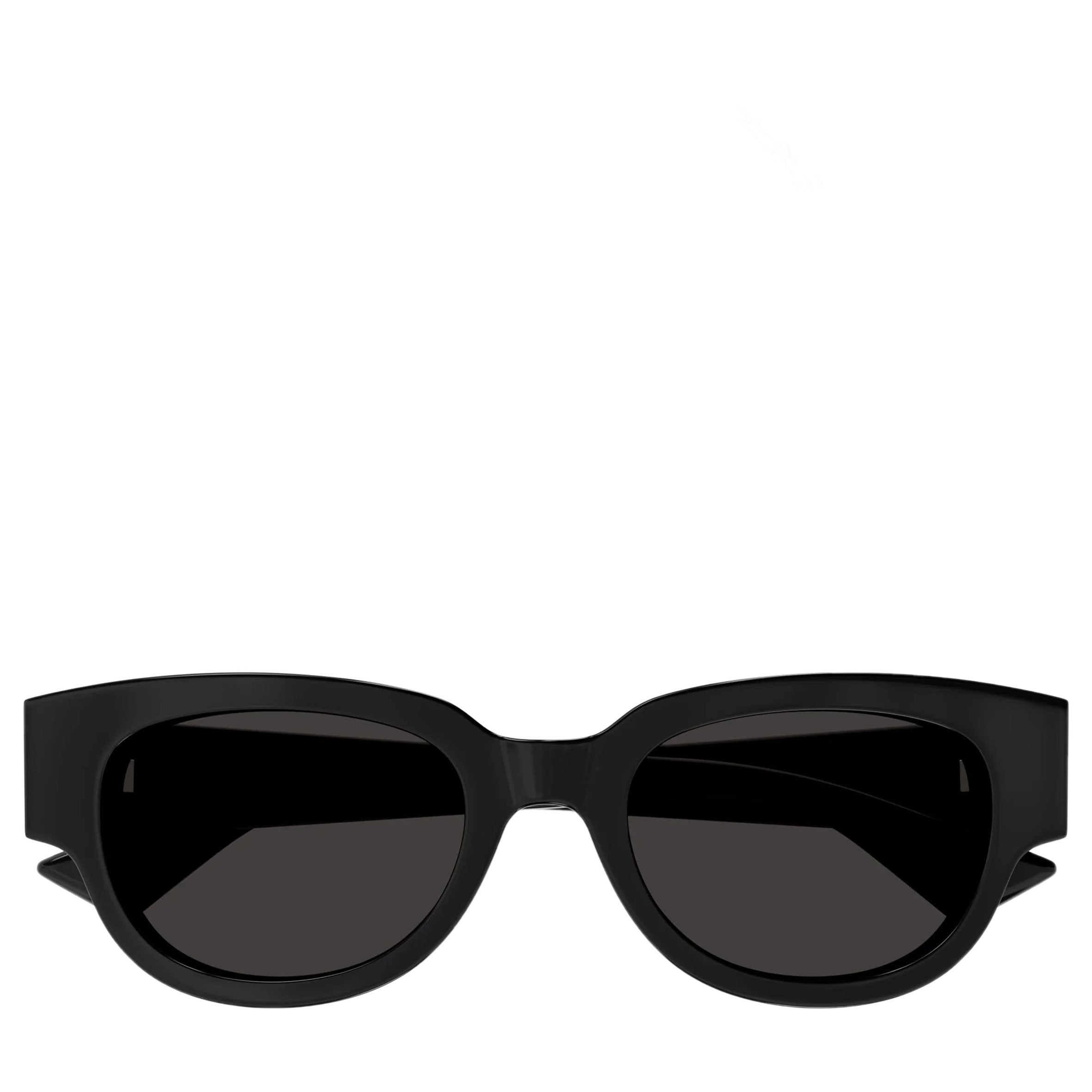 BV128S New Classic Angular Acetate Sunglasses, Black (S)