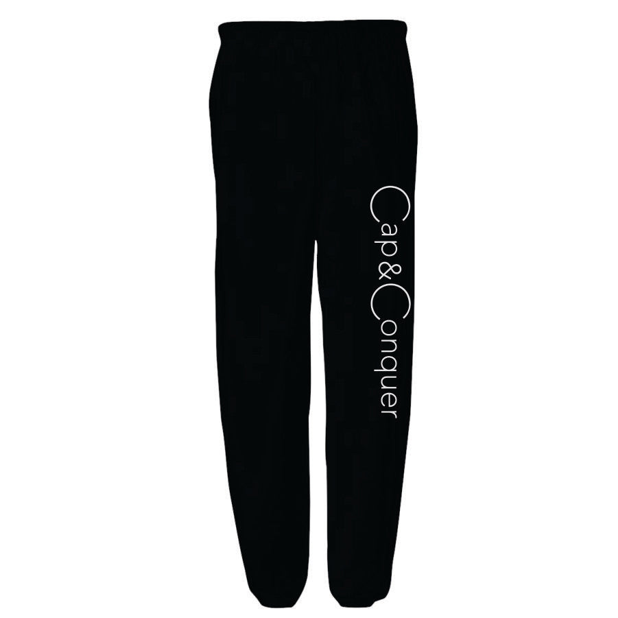 Cap & Conquer Black Sweatpant