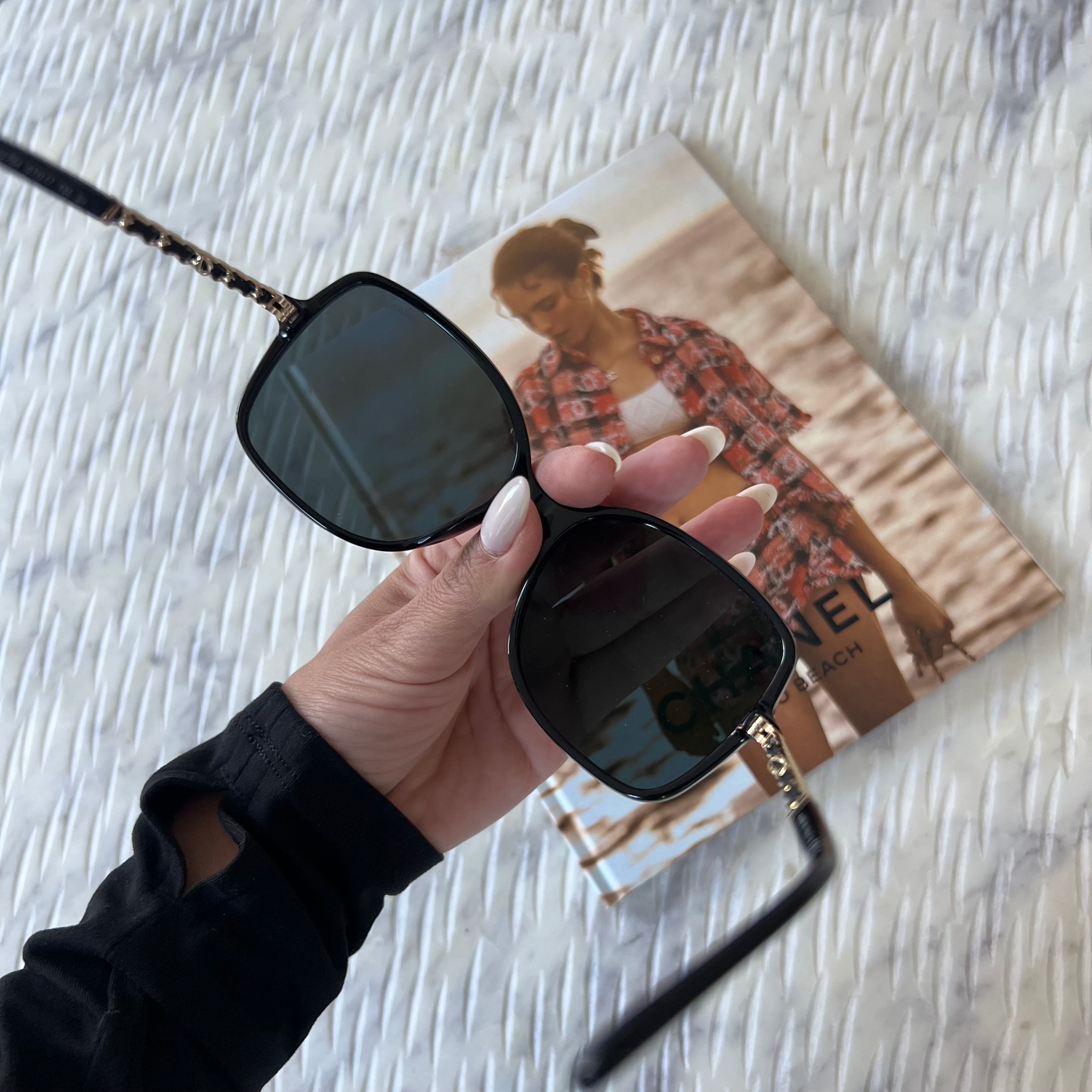 Chanel Square Chain Sunglasses