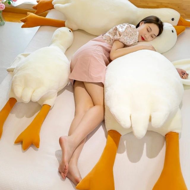 Cute Big White Goose Throw Pillow Plush Toy S4807165