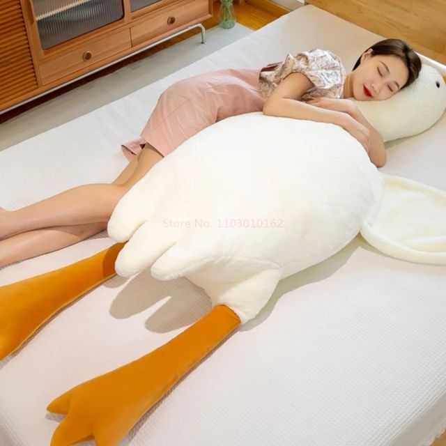 Cute Big White Goose Throw Pillow Plush Toy S4807165