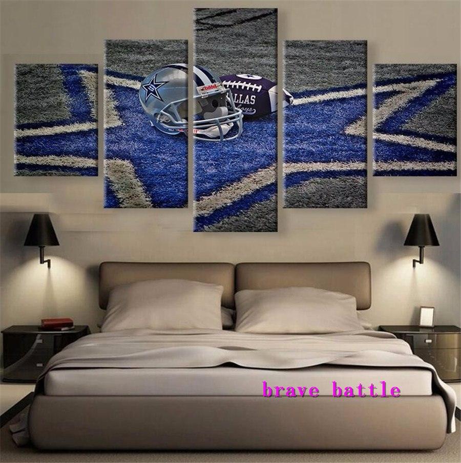 Dallas Cowboys Canvas Painting Modern Mural Art Oil Paint Decor