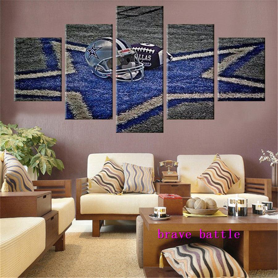 Dallas Cowboys Canvas Painting Modern Mural Art Oil Paint Decor