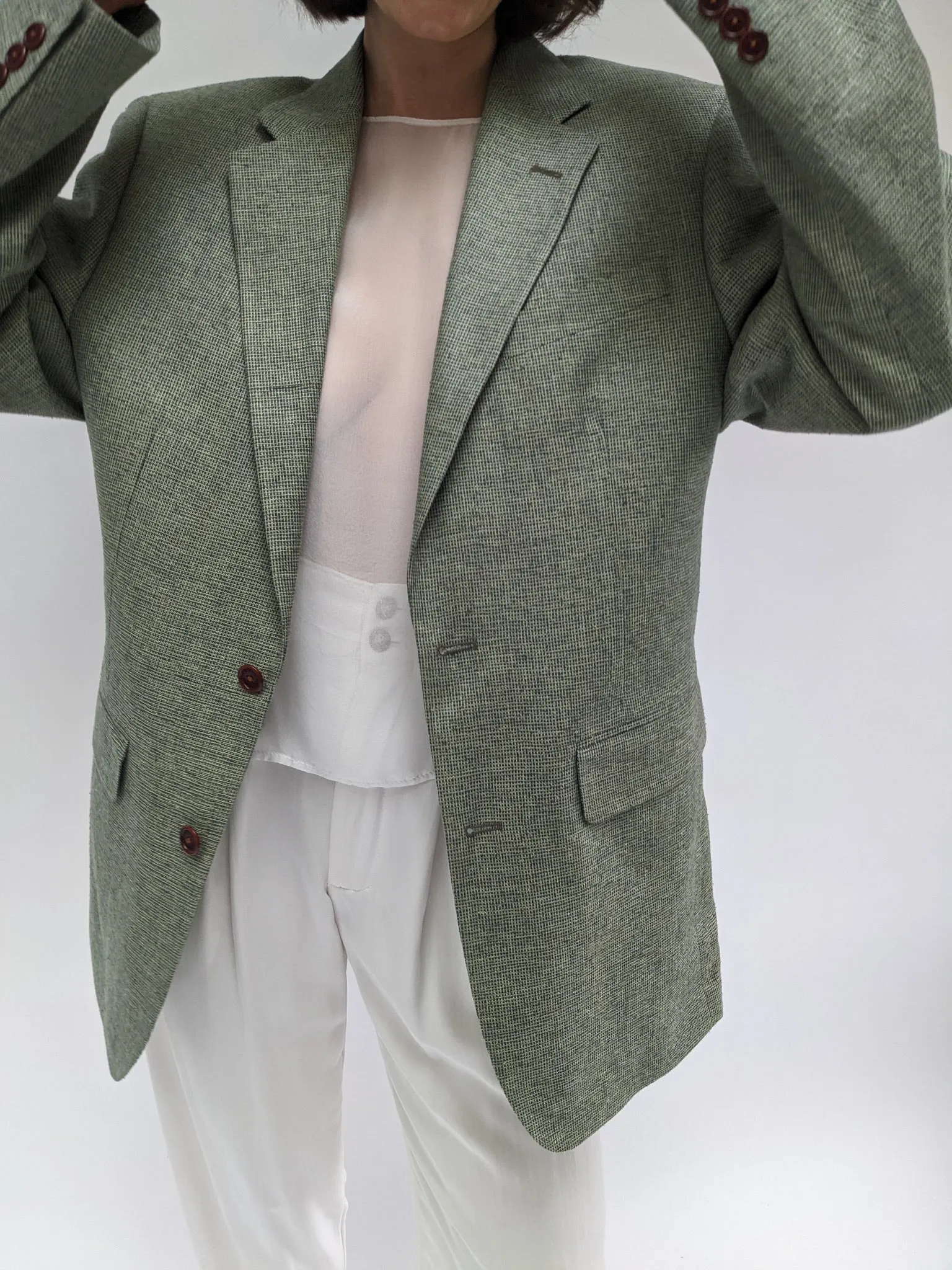 Favorite Vintage Woven Silk Blazer