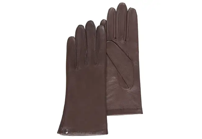 Gants Femme en cuir d'agneau doublure soie Isotoner 68285