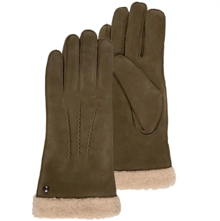 Gants femme en cuir velours Isotoner 68451