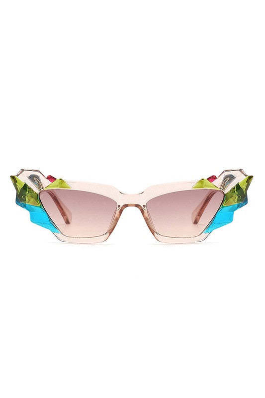 Geometric Irregular Cat Eye Fashion Sunglasses