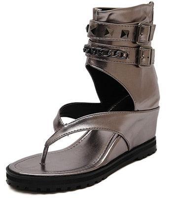 Gothe Ankle Strap Wedge Shoes