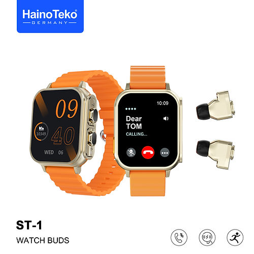 Haino Teko Watch Buds ST-1 with AMOLED Display (Watch + Earbuds)