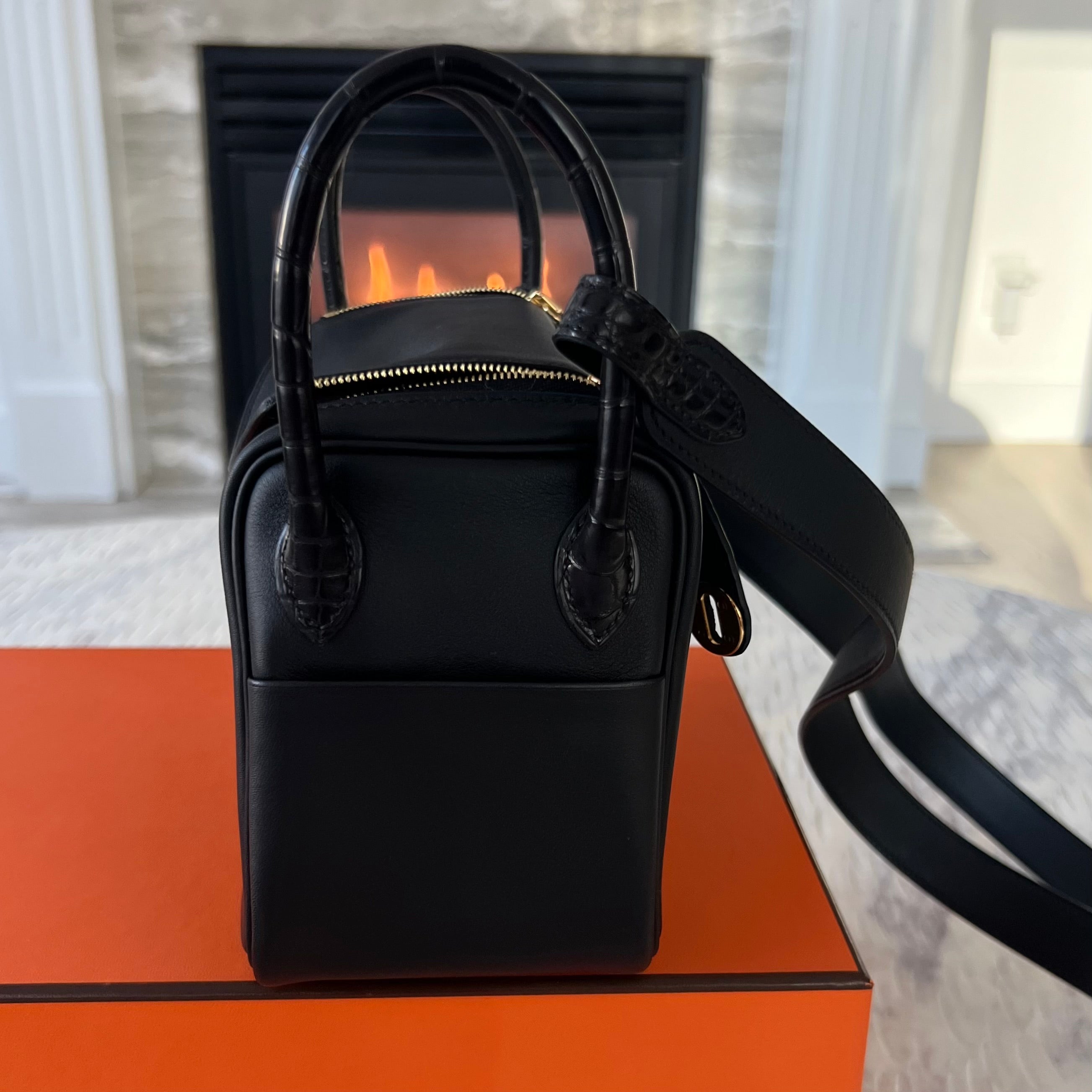 Hermes Swift Matte Alligator Mini Touch Lindy 20