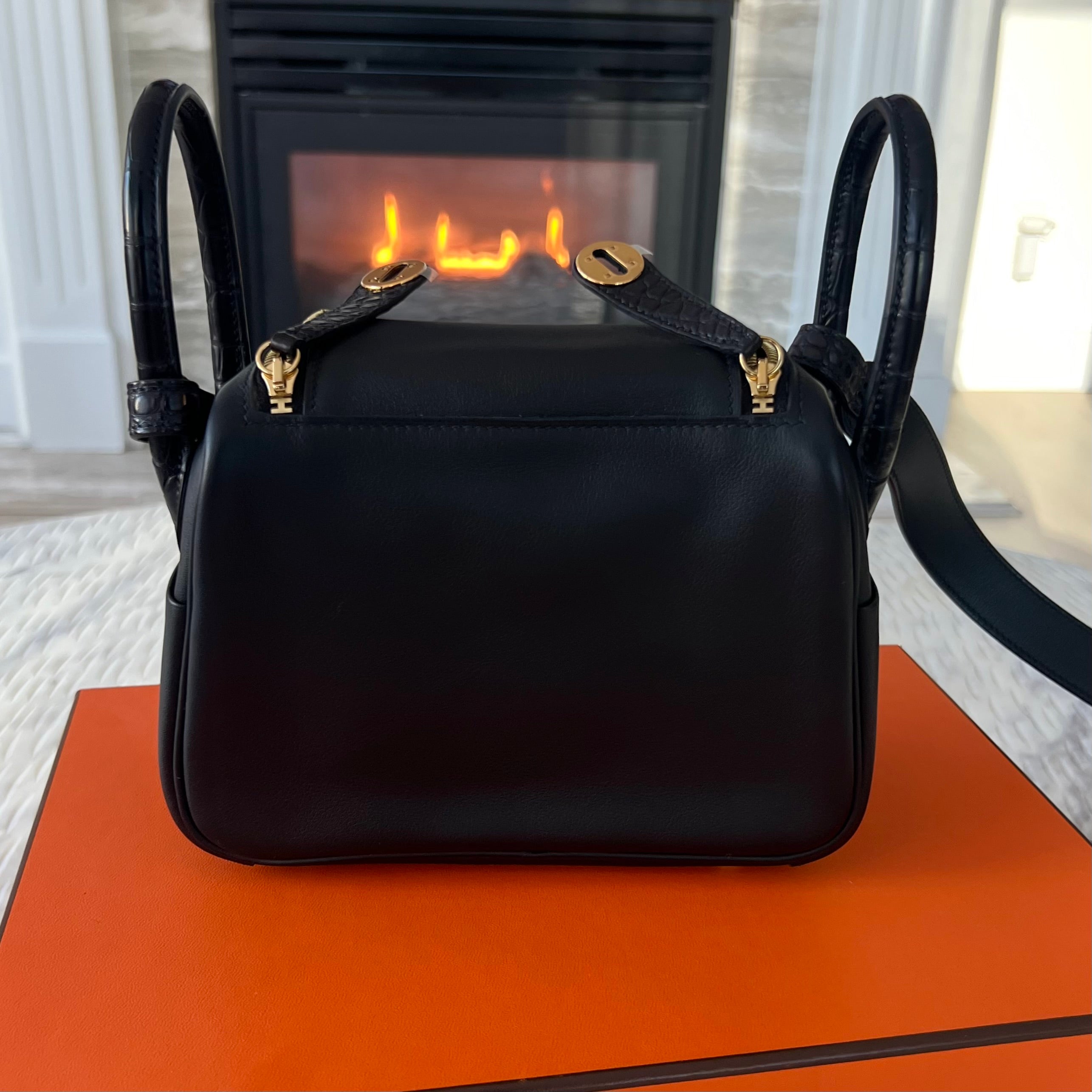 Hermes Swift Matte Alligator Mini Touch Lindy 20