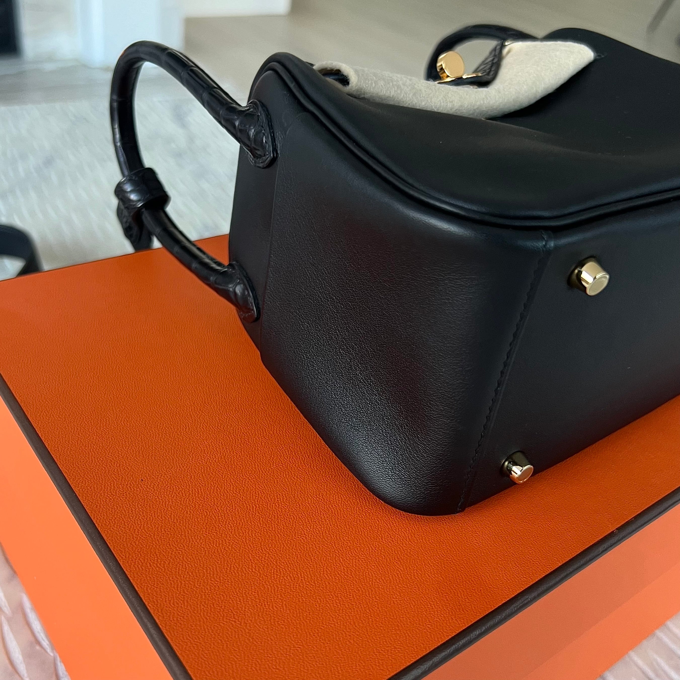 Hermes Swift Matte Alligator Mini Touch Lindy 20