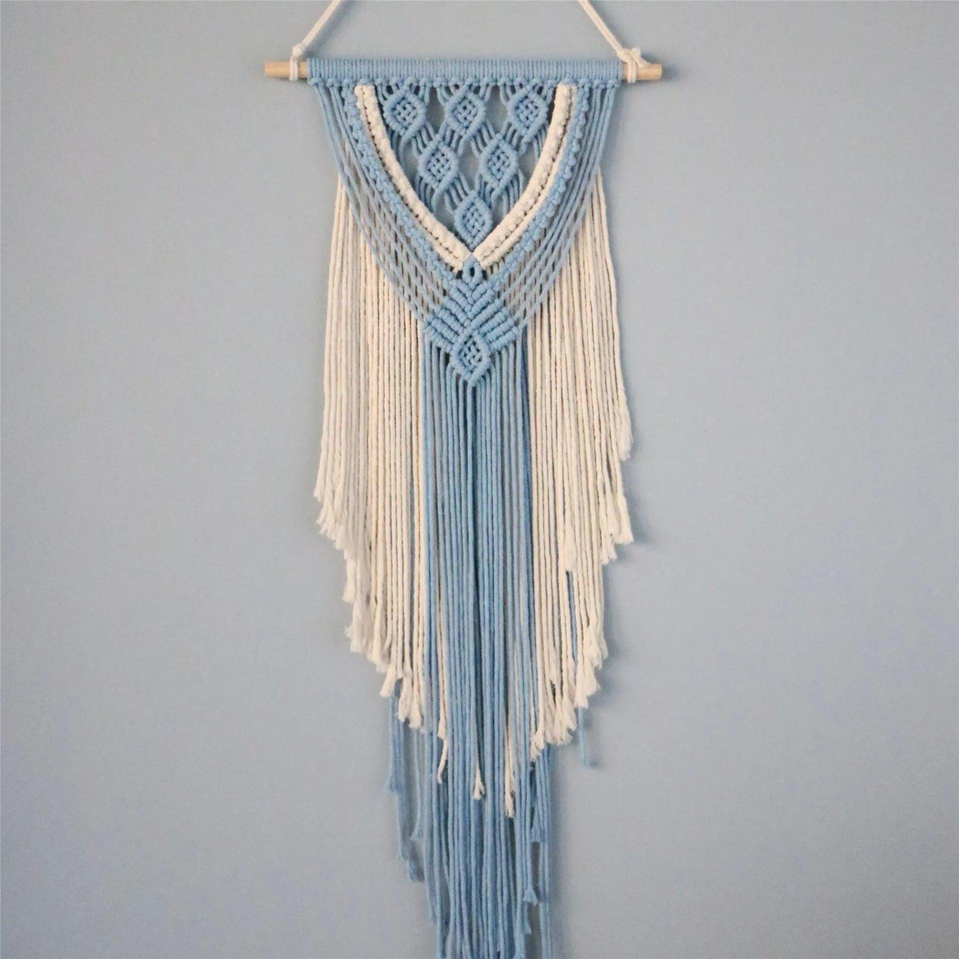 Hippie Decor Wall Macrame Indian Fabric Boho Tapestry