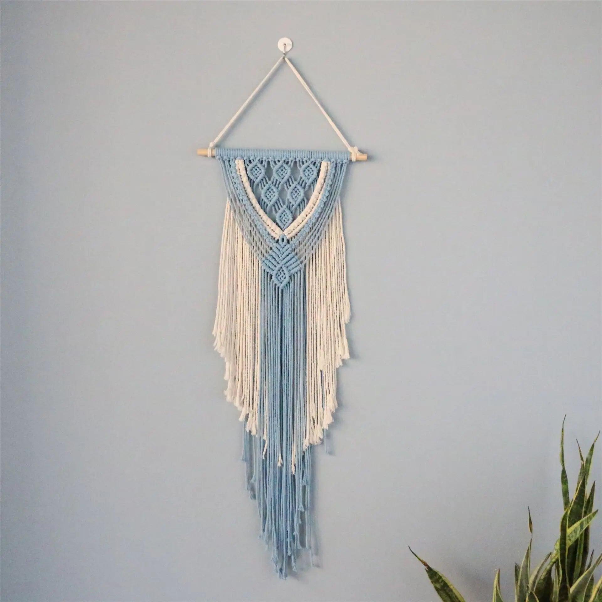 Hippie Decor Wall Macrame Indian Fabric Boho Tapestry