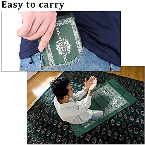 Islamic Prayer Mat with compass Qibla Direction