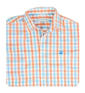 Islander Button Down - Coral/Bell