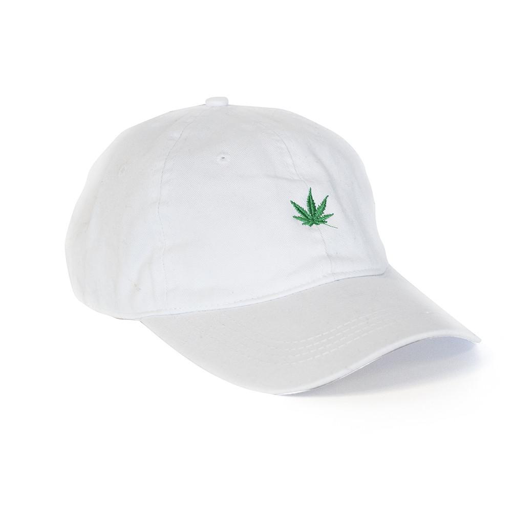 Leaf White Dad Cap