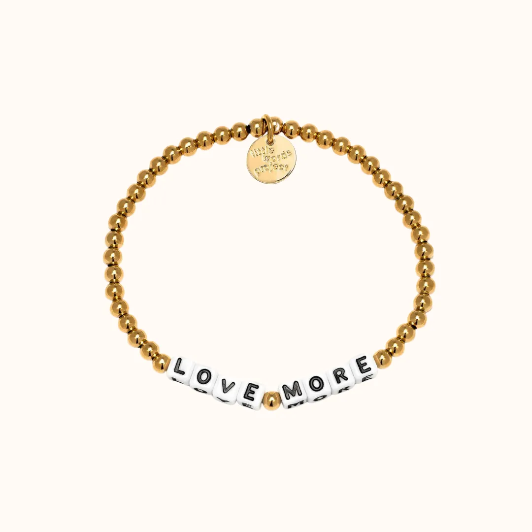 Little Words Project Waterproof Gold Bracelets