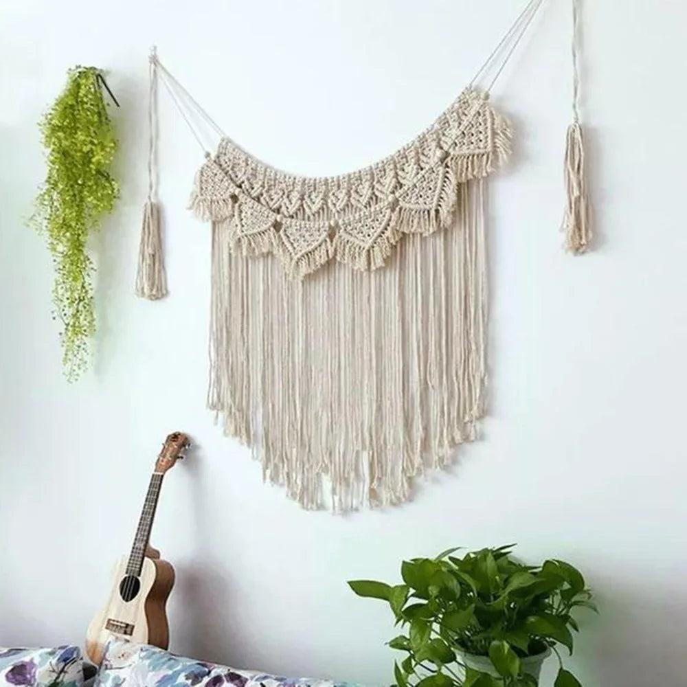 Macrame Tapestry Wall Hanging Bohemian Chic Woven Wall Tapestry