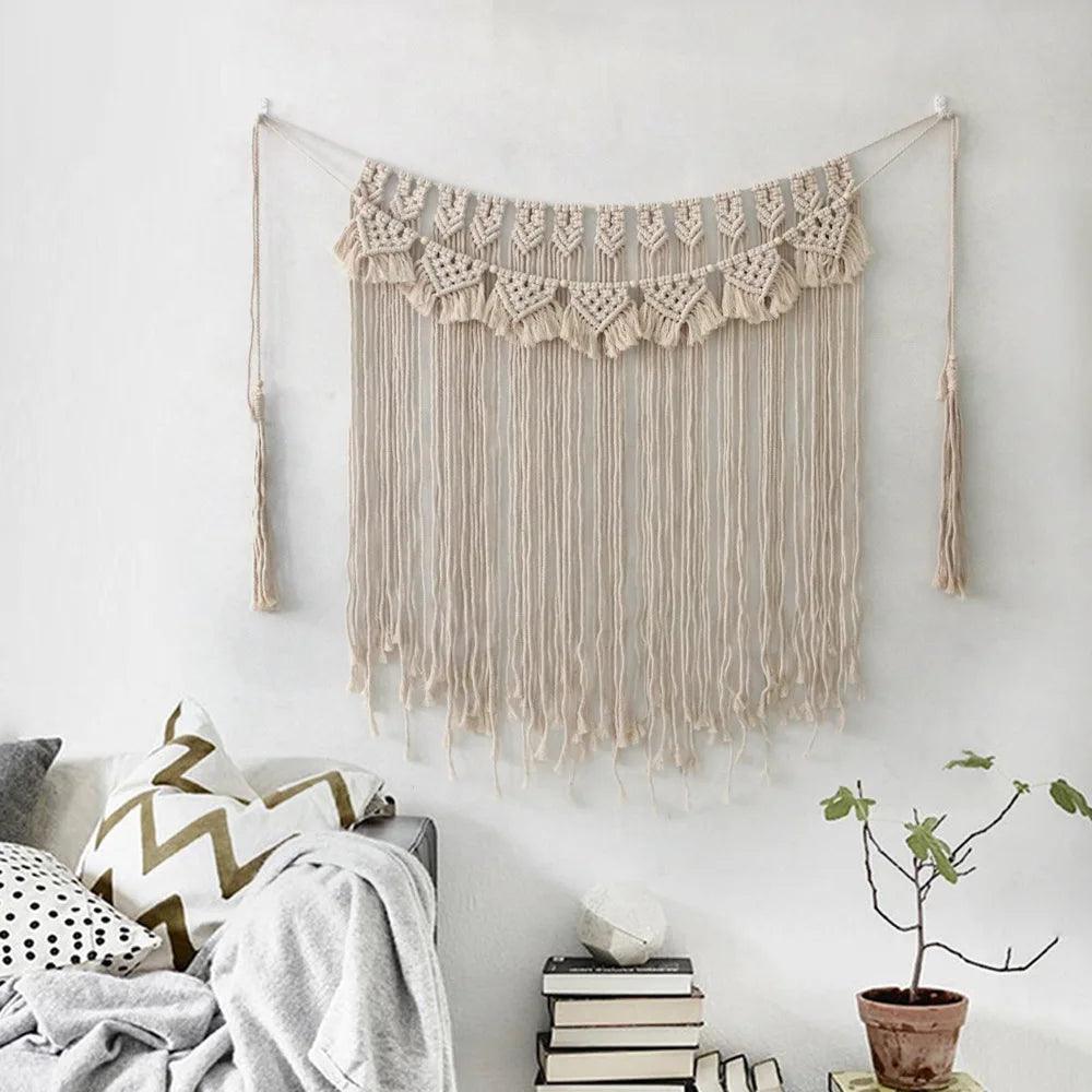 Macrame Tapestry Wall Hanging Bohemian Chic Woven Wall Tapestry