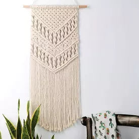 Macrame Woven Wall Hanging Boho Geometric Art Decor