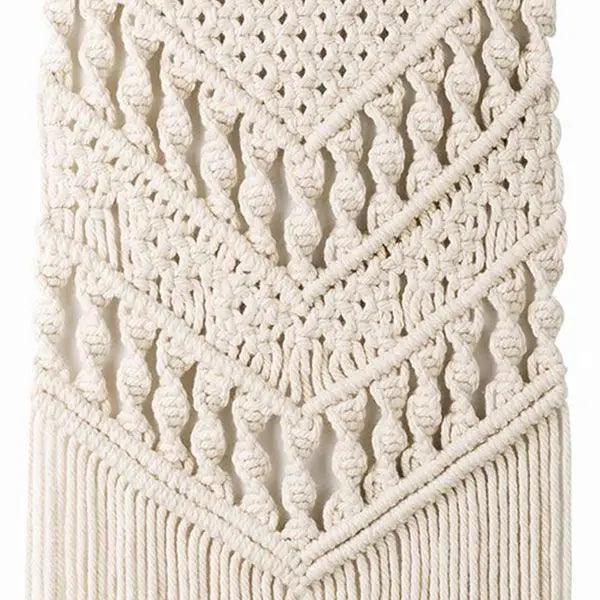 Macrame Woven Wall Hanging Boho Geometric Art Decor