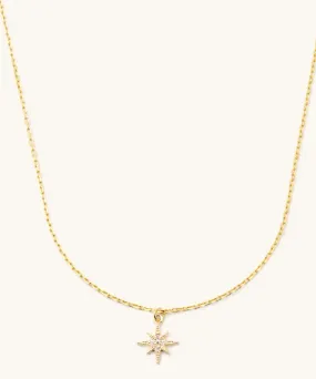 Mini Starburst Necklace - Gold