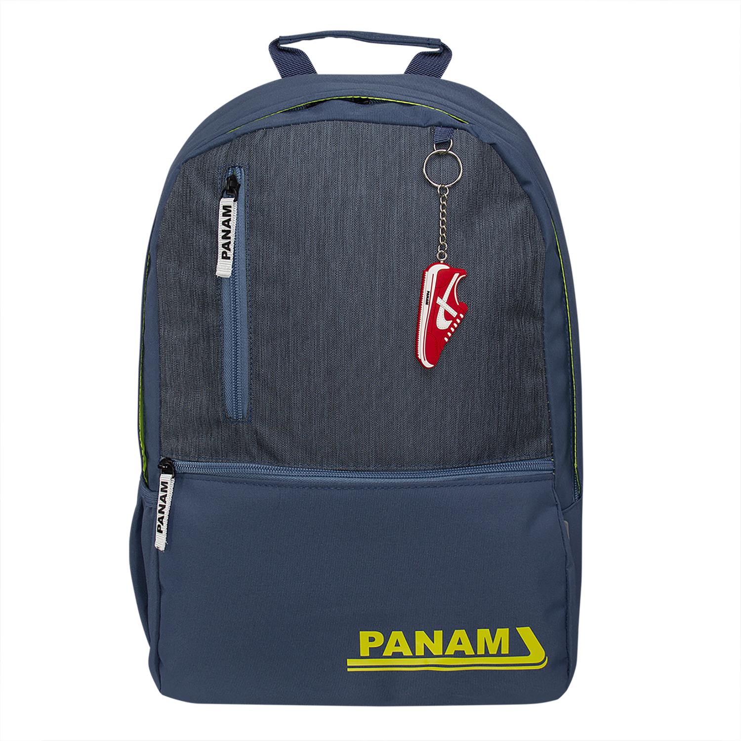 MOCHILA PANAM BASICS DARK GRAY AND GREEN