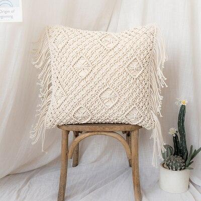 Nordic Knitted Tassel Crocheted Decorative Pillows