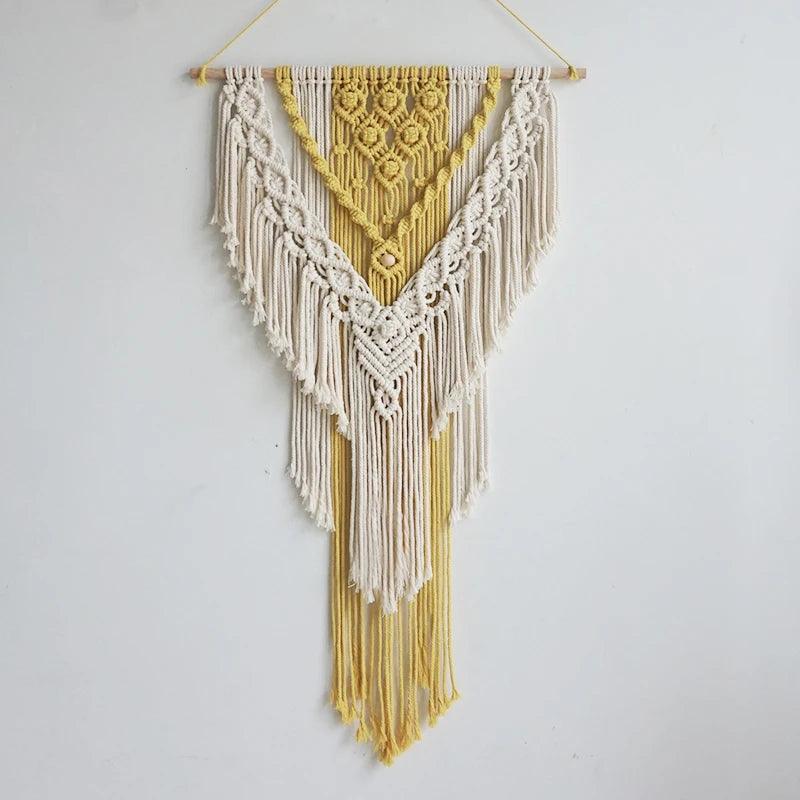 Nordic Macrame Wall Hanging Handmade Tapestry