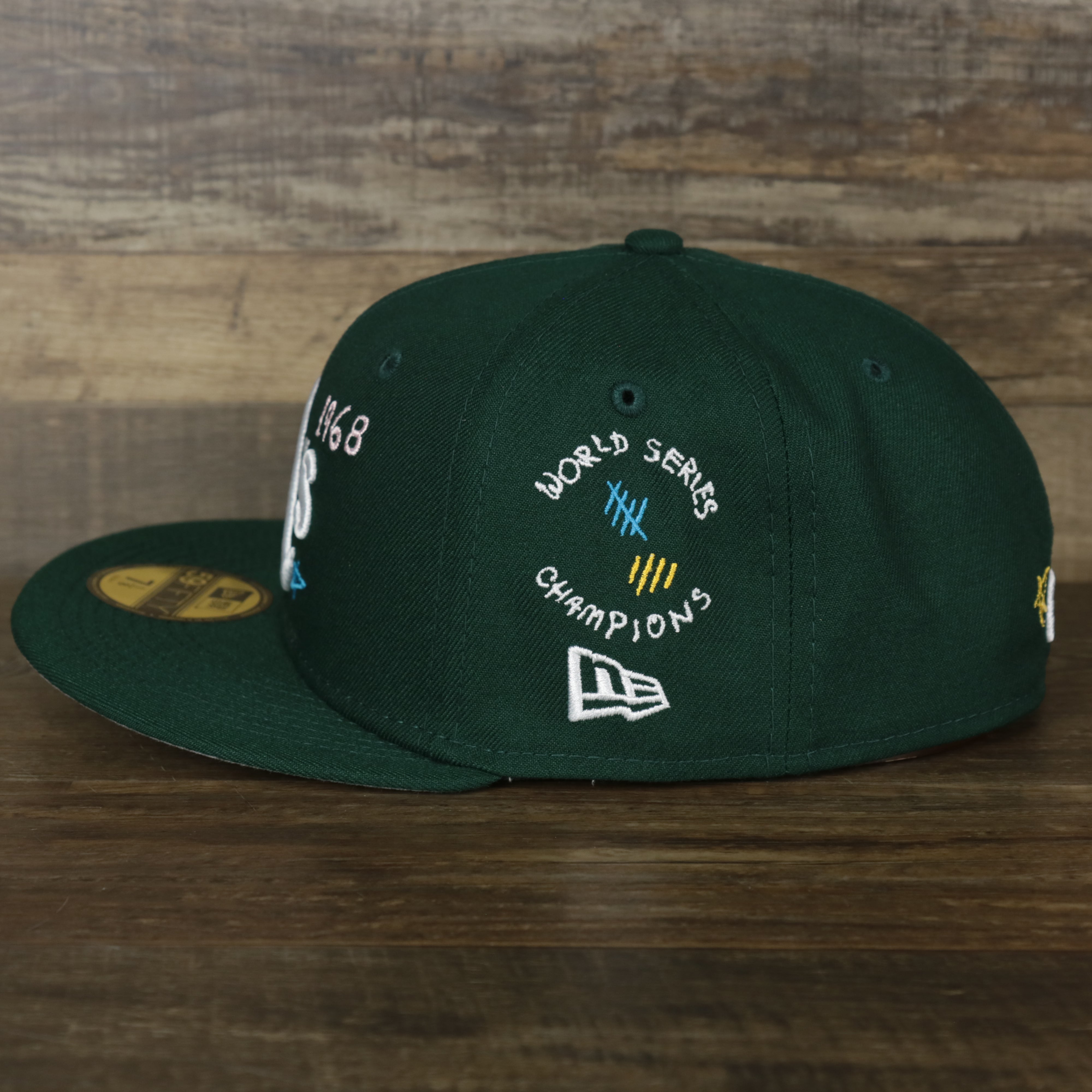 Oakland Athletics “Scribble” Side Patch Gray Bottom 59Fifty Fitted Cap | Green