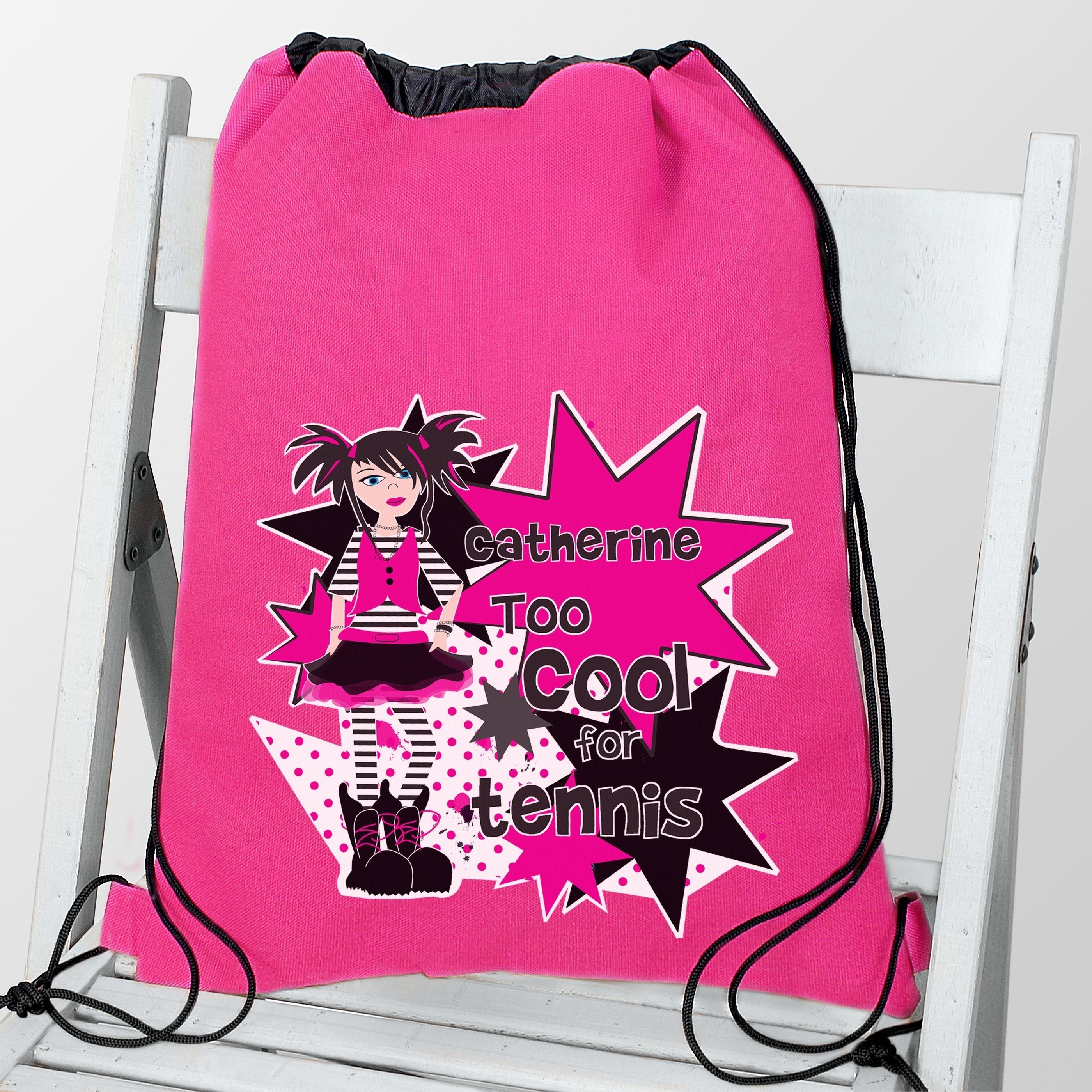 Personalised Girls Too Cool Swim & Kit Bag