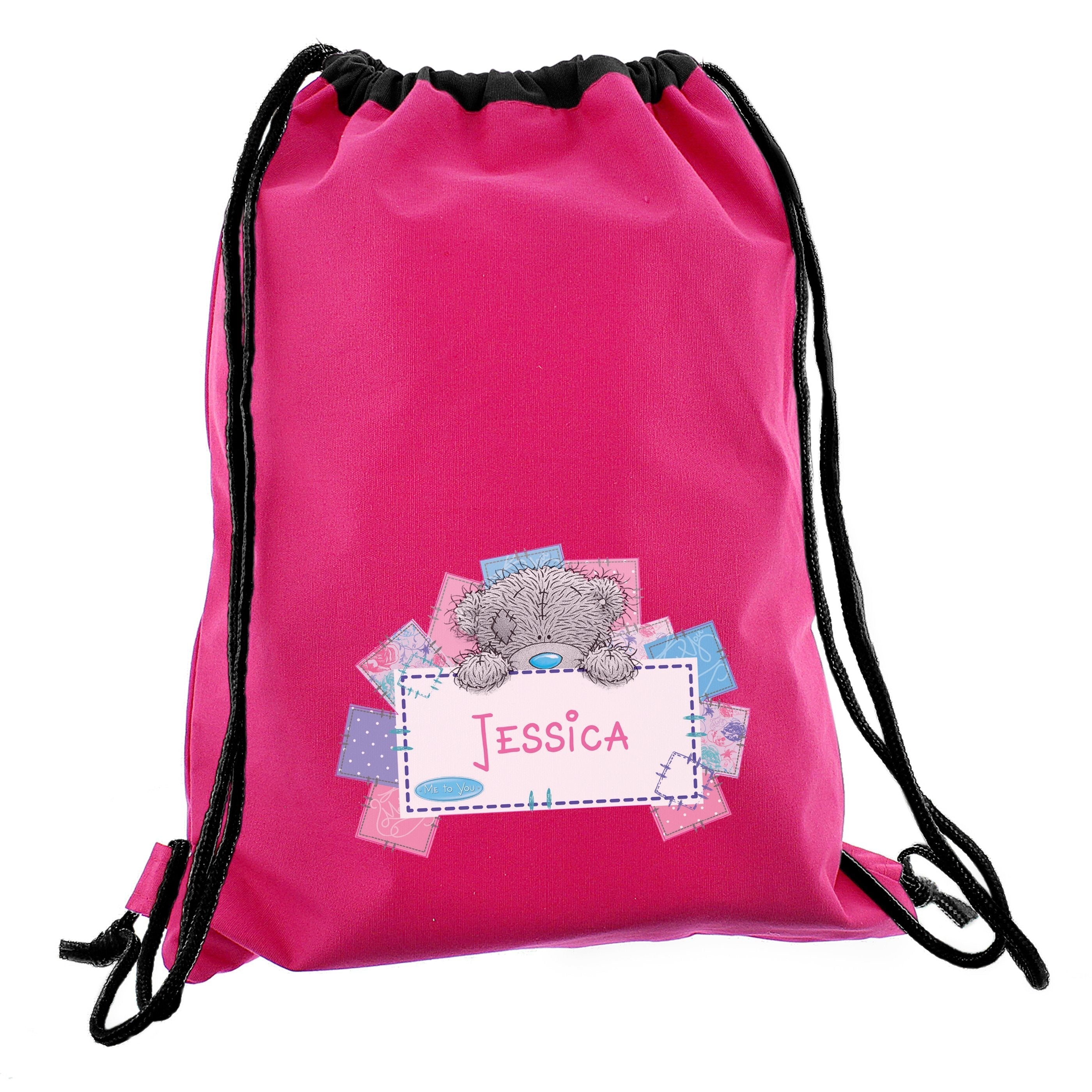 Personalised Me To You Pink Swim & Kit Bag