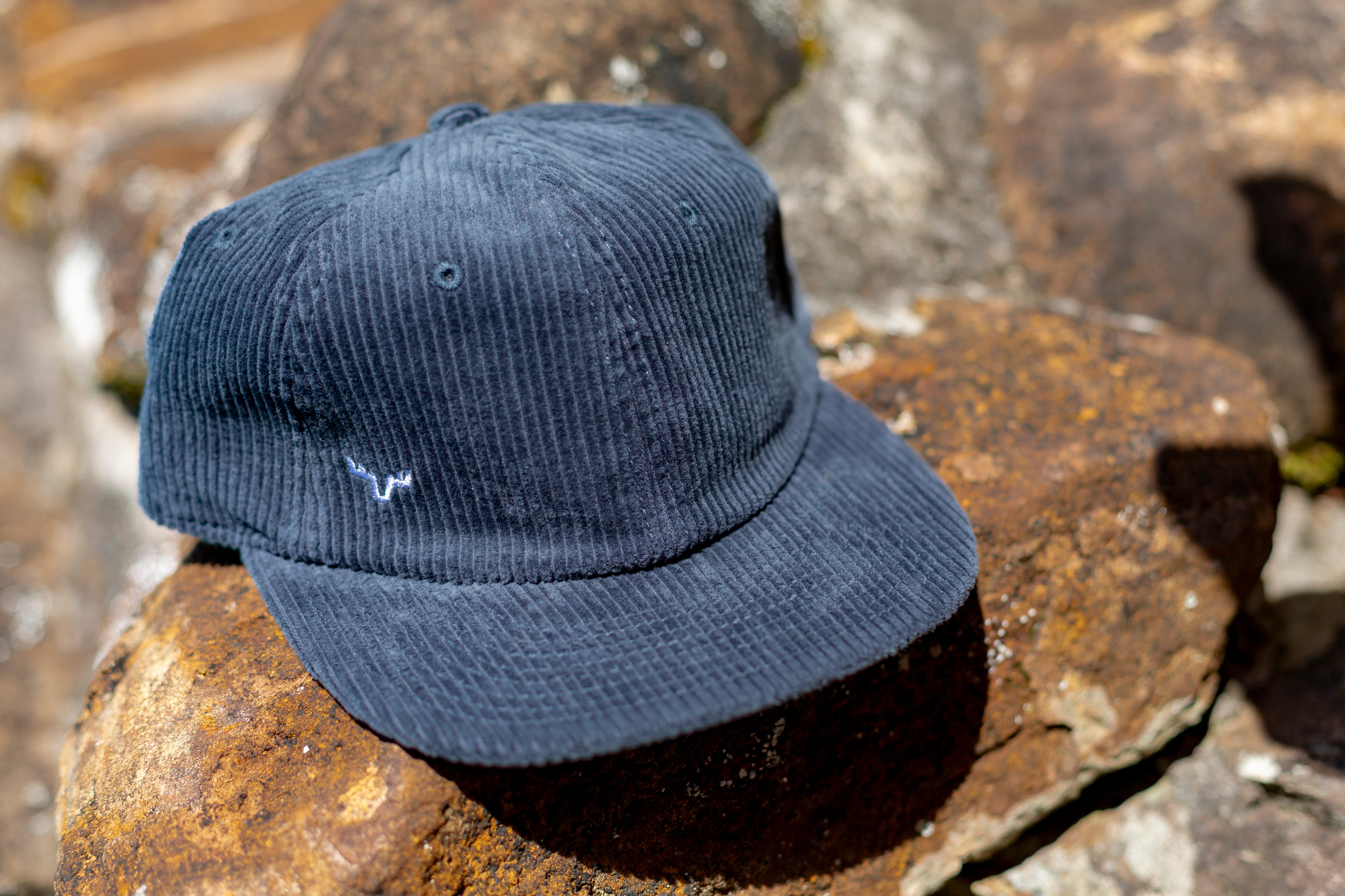 Petrol Blue Cord Antler Cap