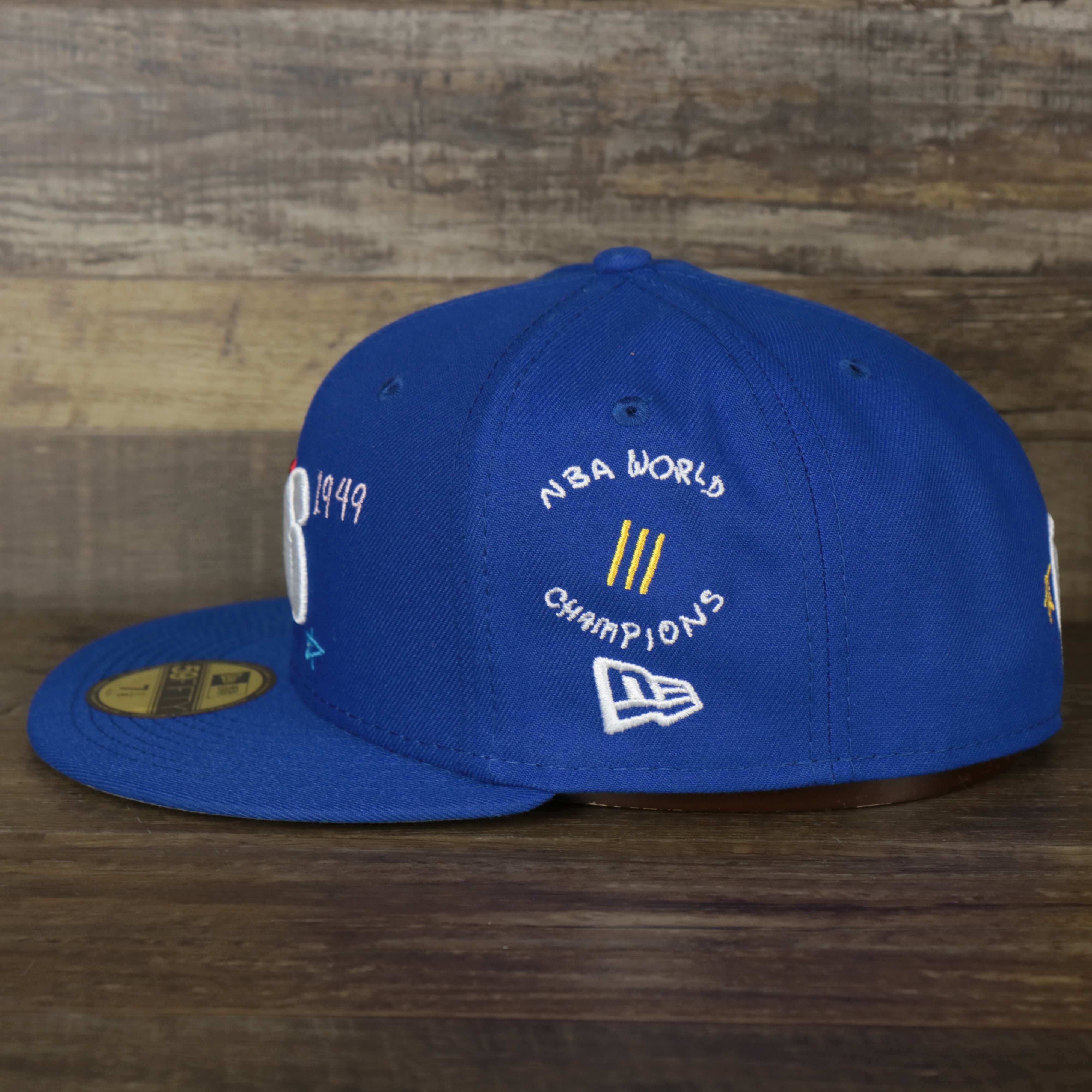 Philadelphia 76ers “Scribble” Side Patch Gray Bottom 59Fifty Fitted Cap | Royal