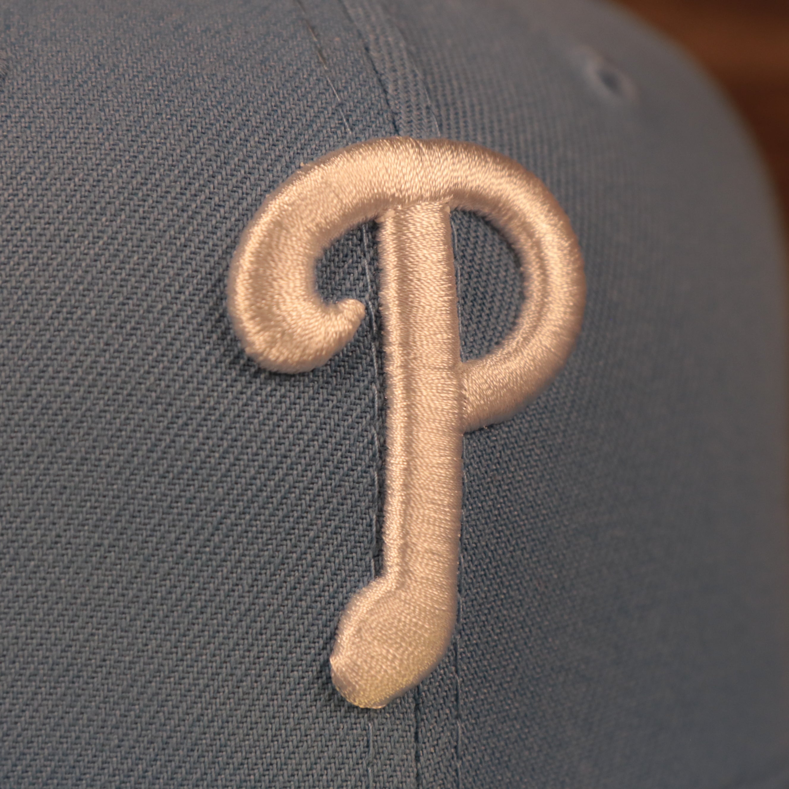 Philadelphia Phillies 1996 All Star Game Icy Blue Pink Bottom Side Patch 59Fifty Fitted Cap