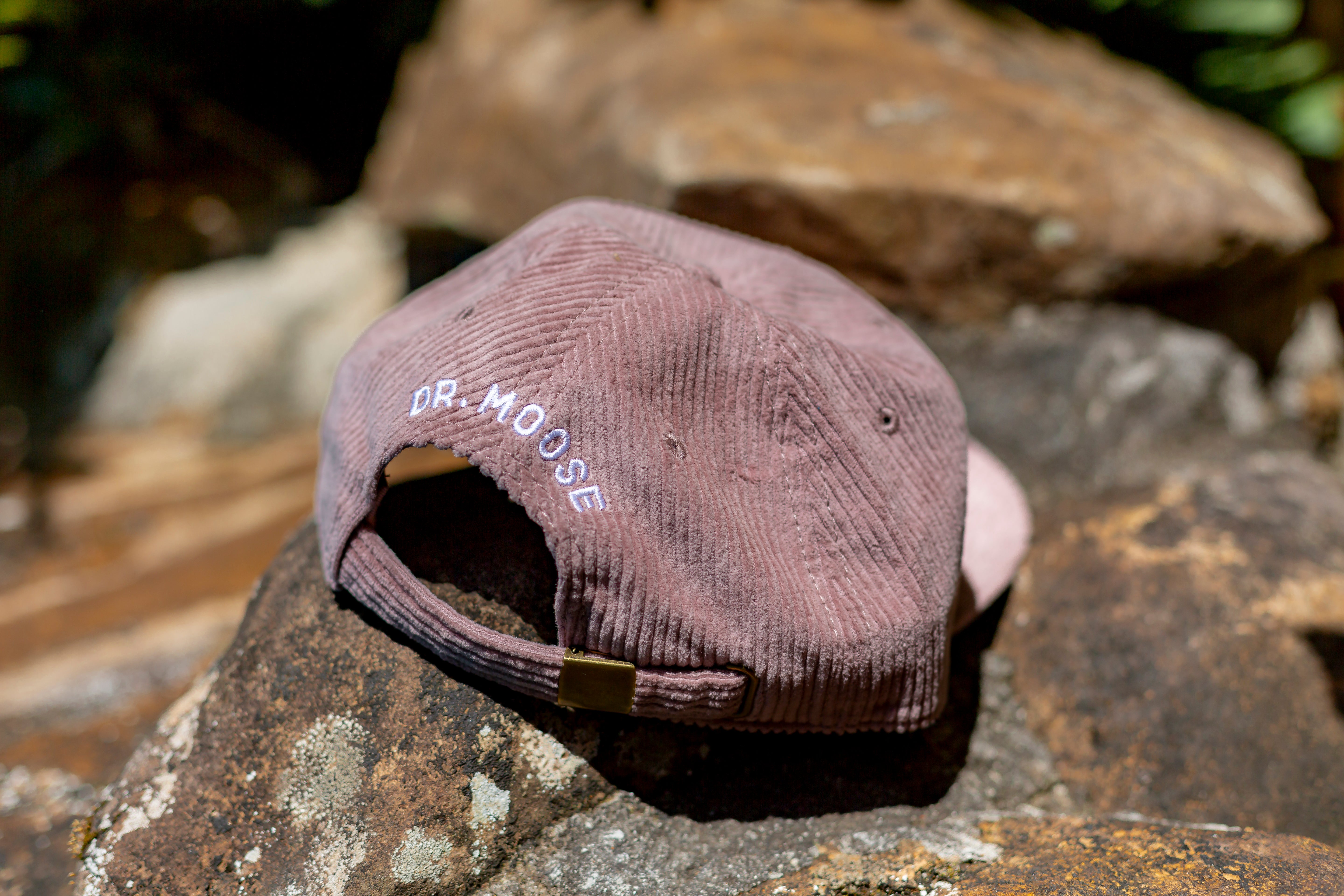 Pink Cord Antler Cap