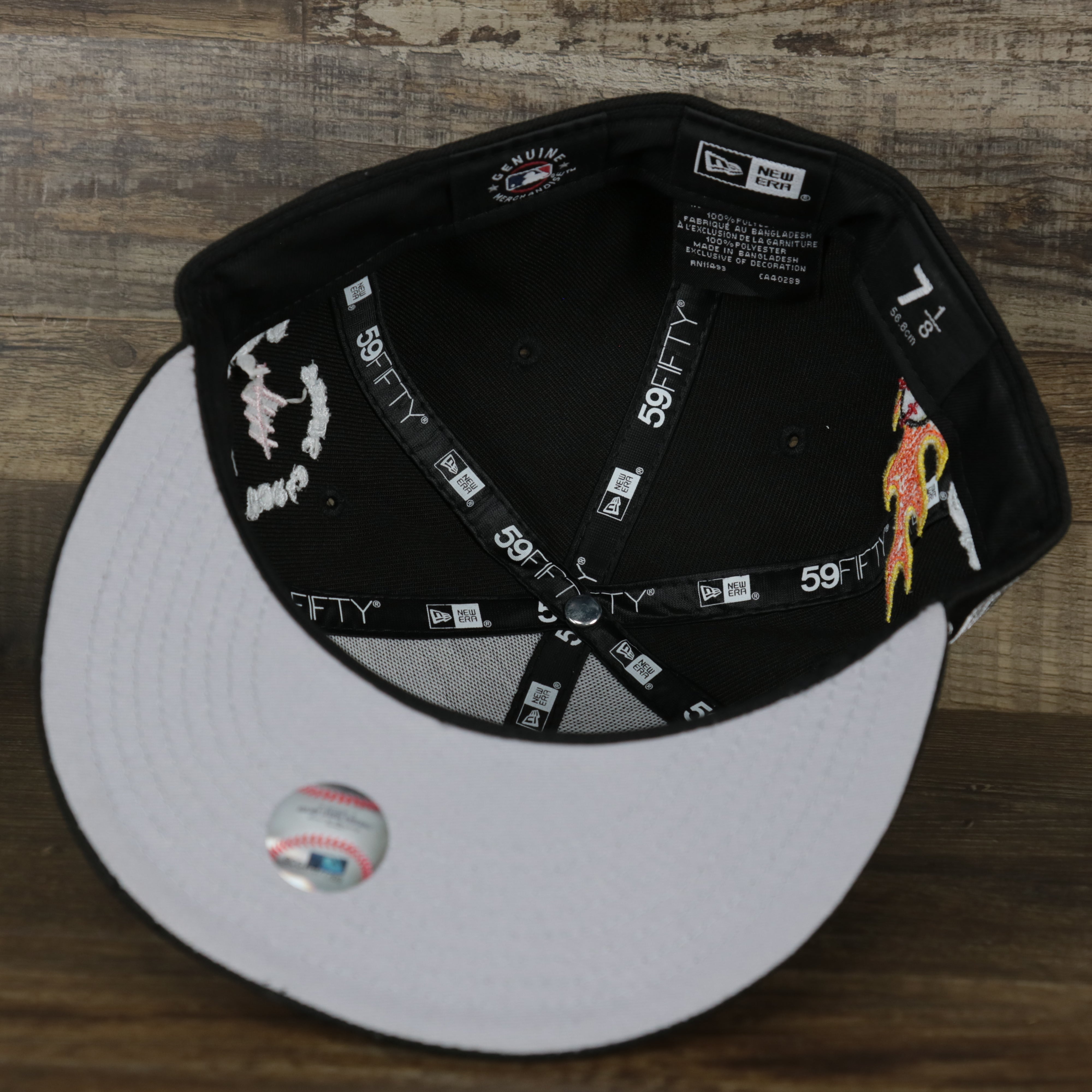 Pittsburgh Pirates “Scribble” Side Patch Gray Bottom 59Fifty Fitted Cap | Black