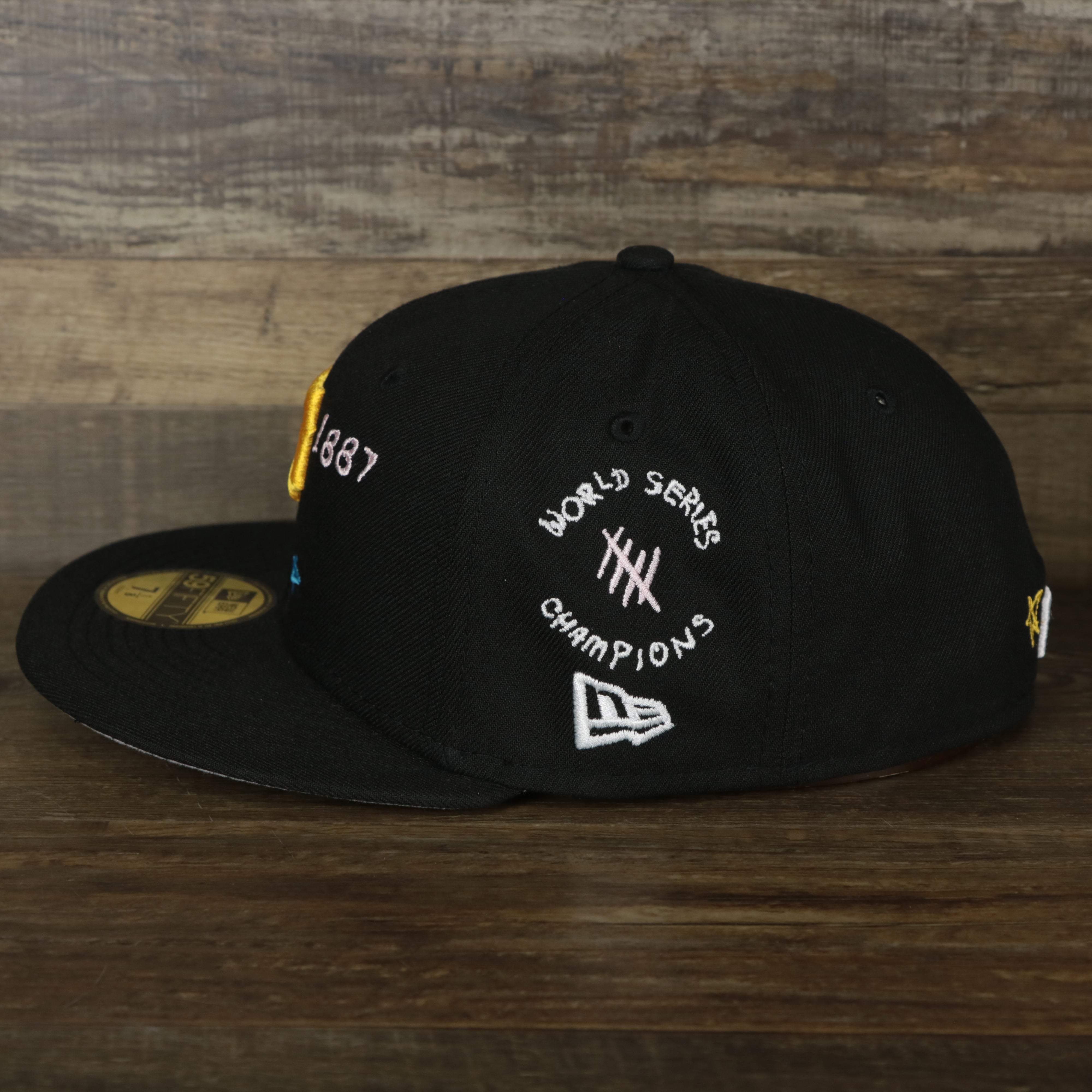 Pittsburgh Pirates “Scribble” Side Patch Gray Bottom 59Fifty Fitted Cap | Black