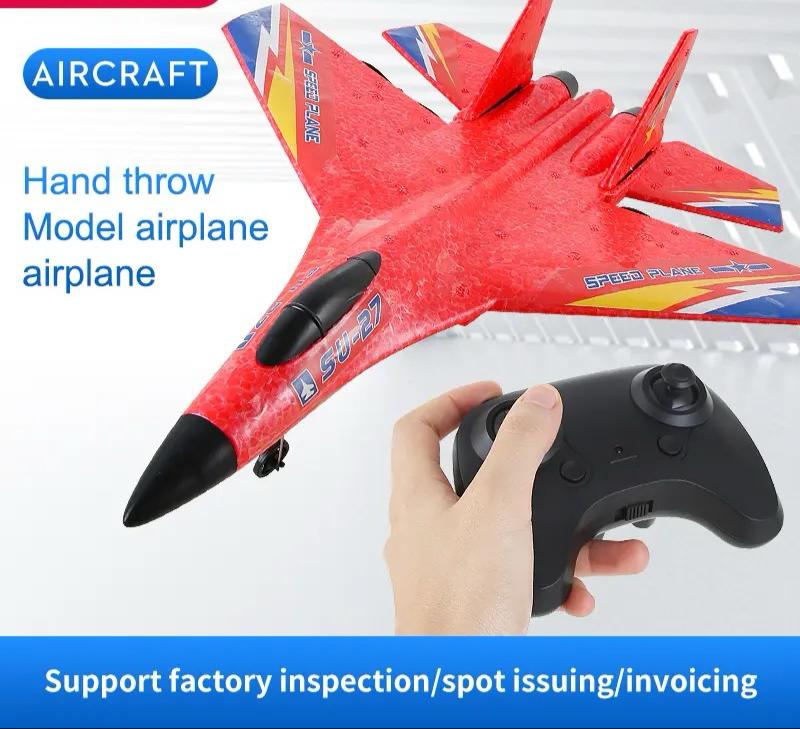 RC Aircraft SU27 Plane 2.4G Radio Control Glider Remote Controlled Fighter Plane