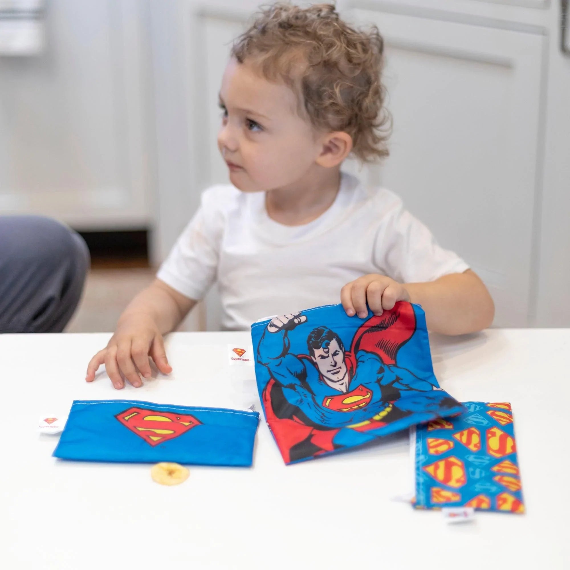 Reusable Snack Bag, 3-Pack: Superman