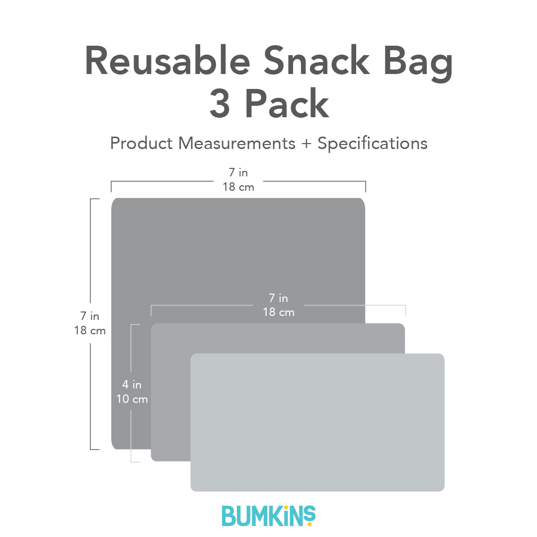 Reusable Snack Bag, 3-Pack: Superman