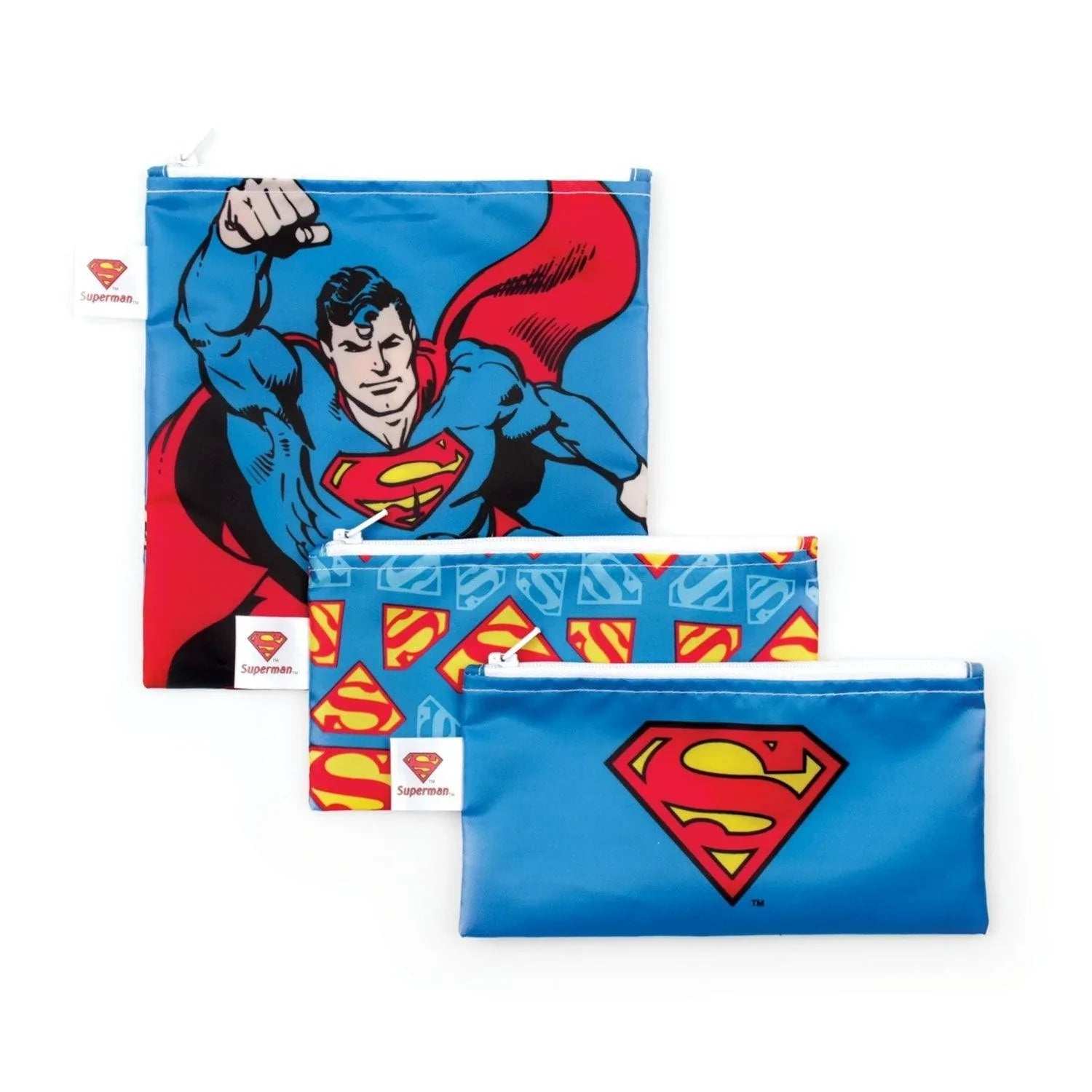 Reusable Snack Bag, 3-Pack: Superman